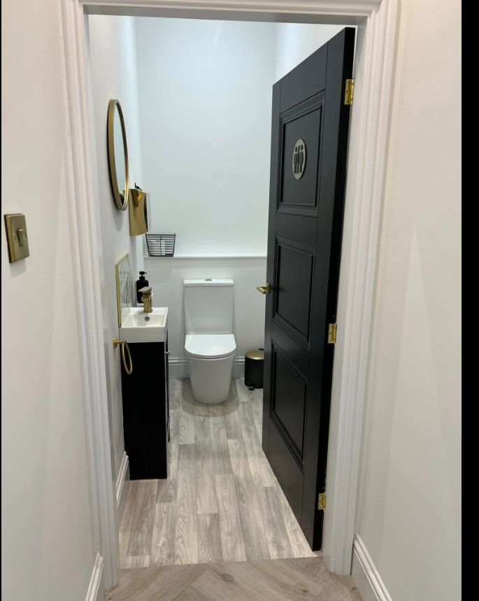 Clinic renovation, Newcastle: cloakroom WC